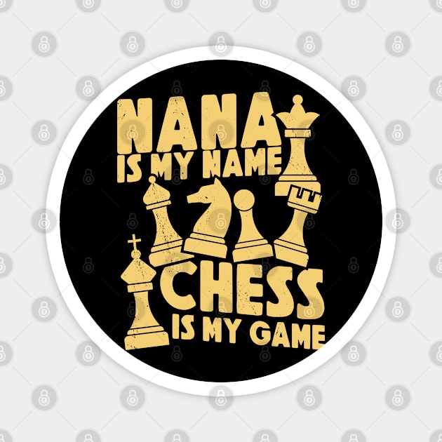 Chess Lovers Board Games Grandma Chess Players Magnet by Tom´s TeeStore